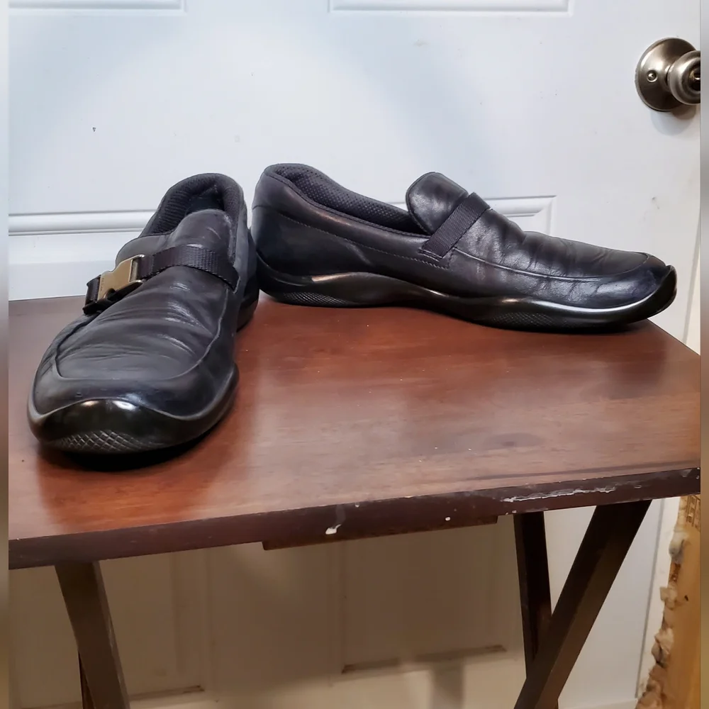 *SOLD* Prada Loafers, Black, Size 11 - Picture 3 of 15